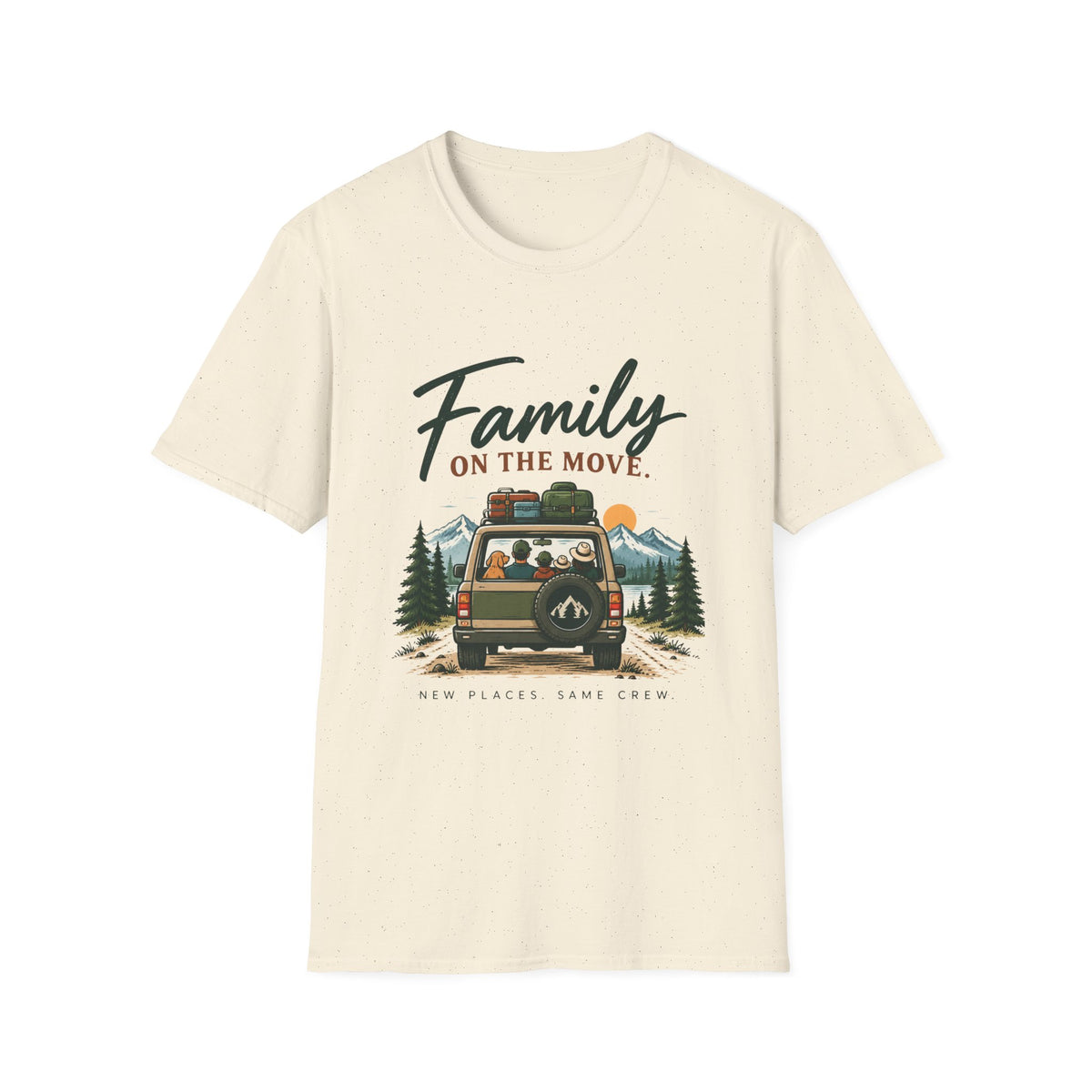 Family On The Move. Same Places. New Crew. T-Shirt