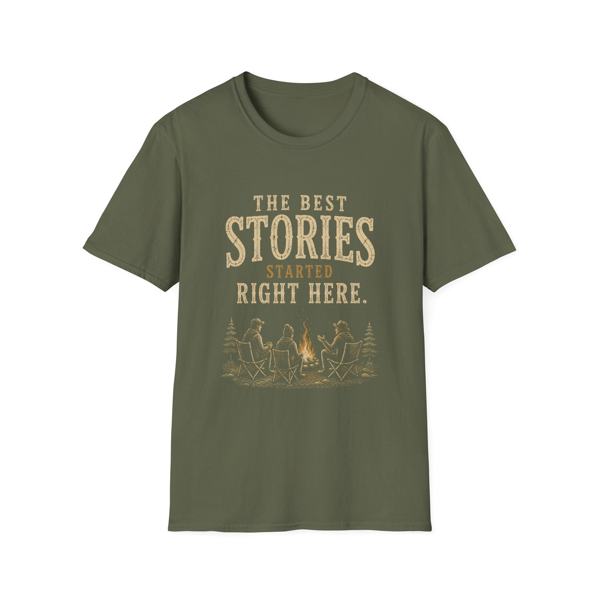 The Best Stories Started Right Here. T‑Shirt